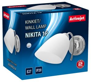 ActiveJet Spot Lampe Nikita 1P E27 1x60 W Nickel