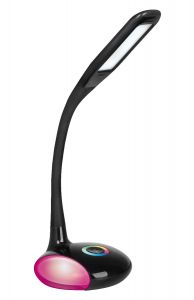 Lampe de bureau LED ActiveJet Venus Black avec base RVB