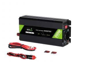 EcoLine - Onduleur 24V à 220V/230V - Puissance 500w - Onde sinusoïdale pure - Convertisseur de tension